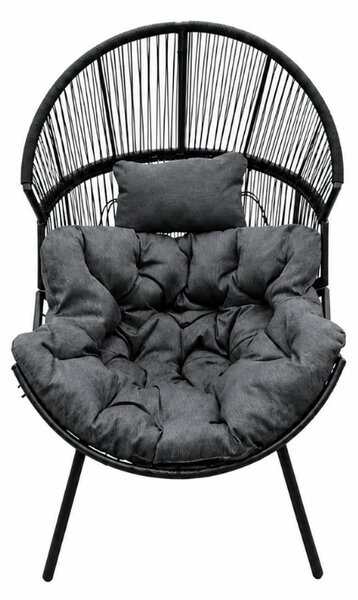 Scaun de gradina AURELO, neagra