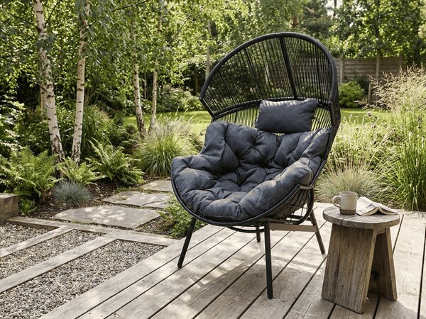 Scaun de gradina AURELO, neagra