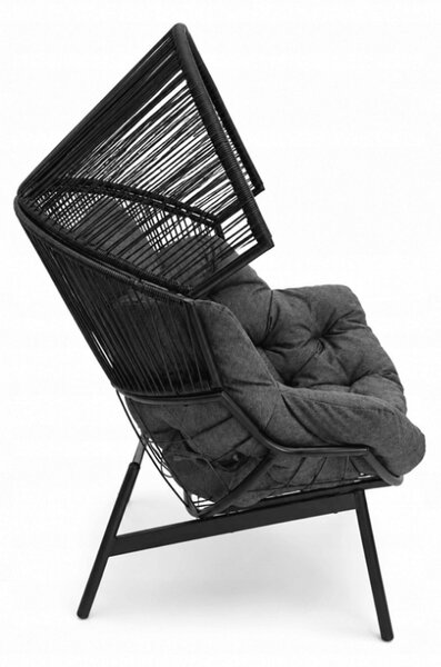 Scaun de gradina AURELO, neagra