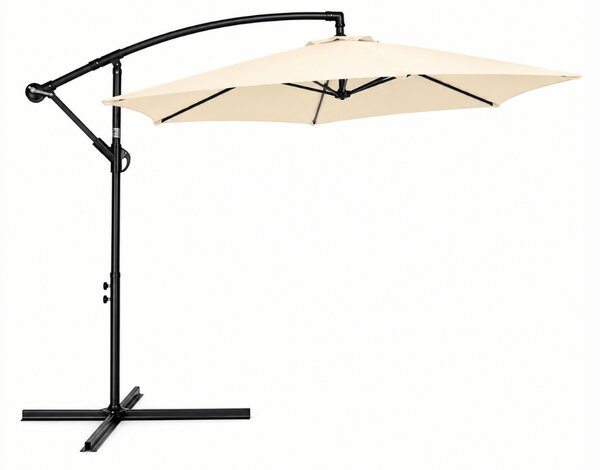 Umbrela de gradina ELVARO ajustabila, crem