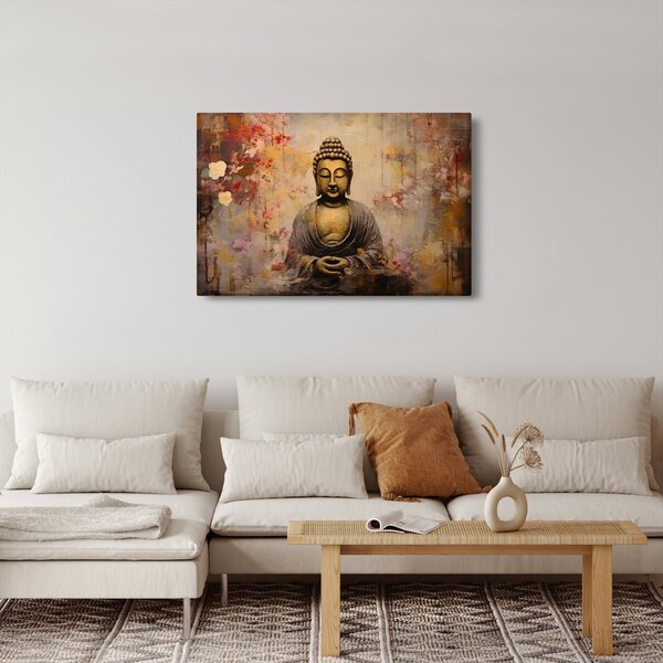 Tablou - Buddha, pictură (90x60 cm)