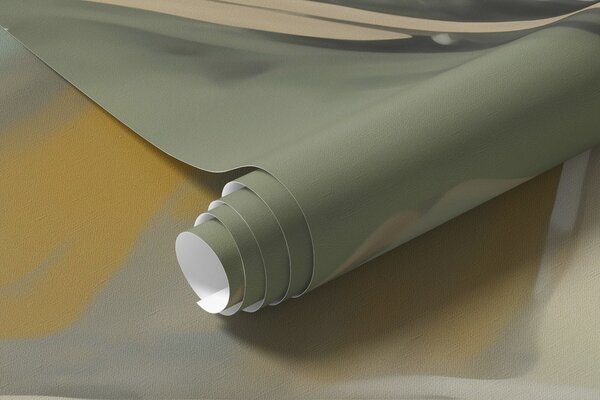 Tapet Frunziș abstract, pictură în stil imitație, Imagini de fundal unice, w05906 : Uwalls.ro