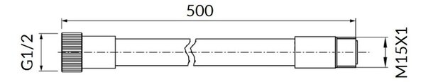 Omnires furtun de duș 203/17IN