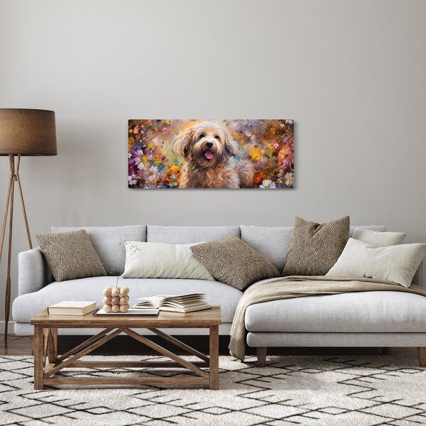 Tablou - Happy Dog II. (120x50 cm)