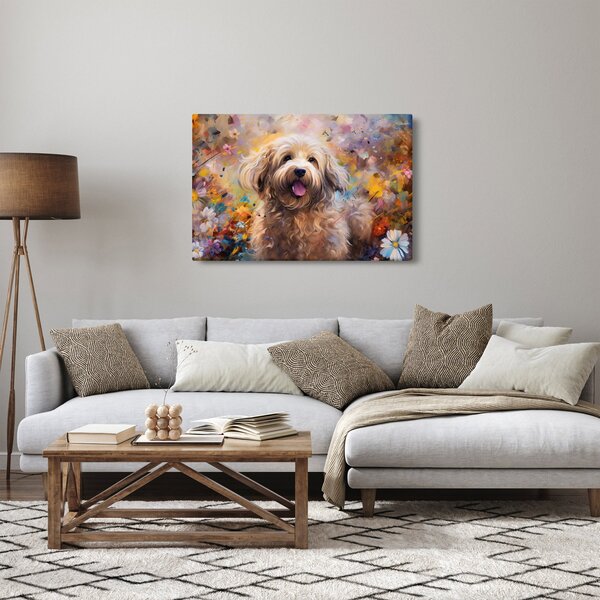 Tablou - Happy Dog II. (90x60 cm)
