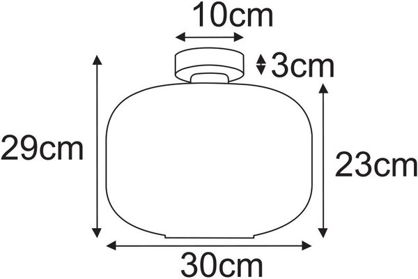 Kaja Clark lampă de tavan 1x15 W negru-chihlimbar K-5653