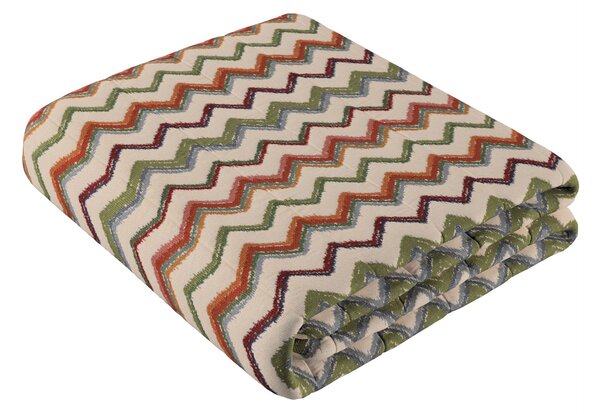 Cuvertura matlasata cu model culoare multicolor Țesătură împletitură, cu model
