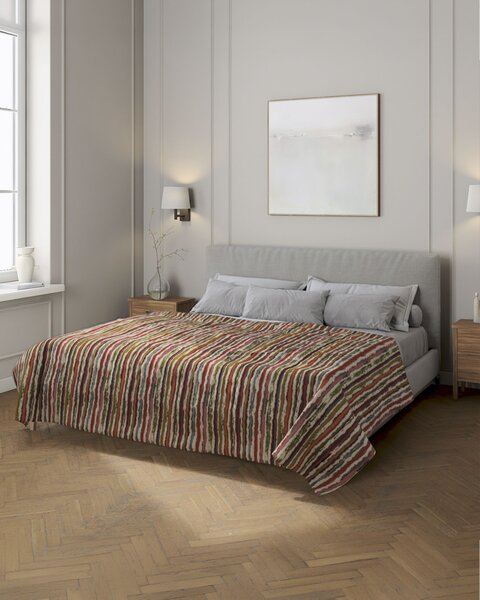 Cuvertura matlasata cu model culoare multicolor Țesătură împletitură, cu model