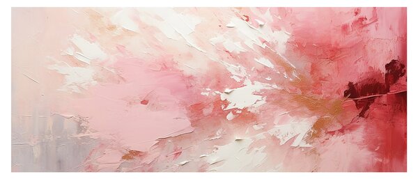 Tablou - Abstract roz (120x50 cm)