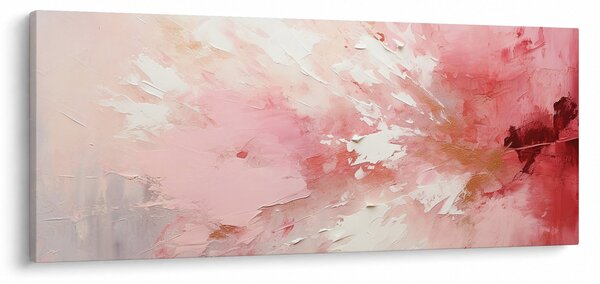 Tablou - Abstract roz (120x50 cm)