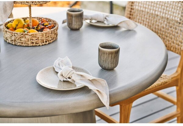 Cești grej 4 buc. din gresie ceramică 360 ml Viola – House Nordic