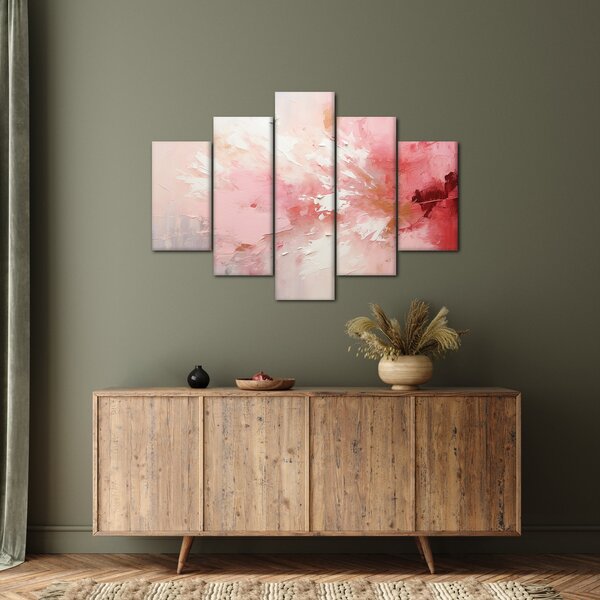 Tablou - Abstract roz (150x105 cm)