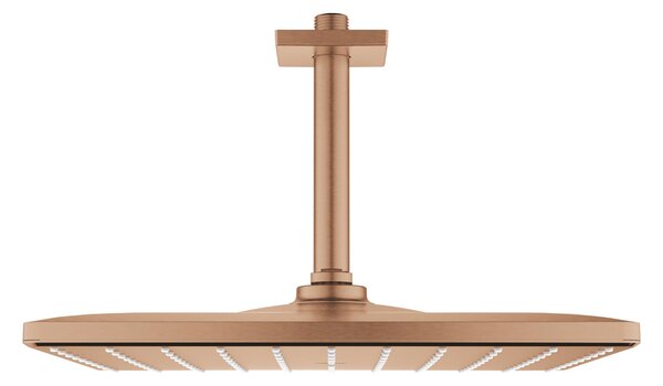 Grohe Rainshower cap de duș cu braț 31x31 cm pătrat Brushed Warm Sunset 26566DL0