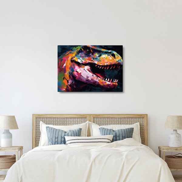 Tablou - Dinozaur, pictură (70x50 cm)