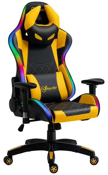 Vinsetto scaun gaming, ergonomic, piele ecologica, multicolor | Aosom Ro