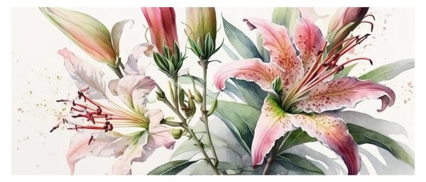 Tablou - Crinii, ilustrații (120x50 cm)