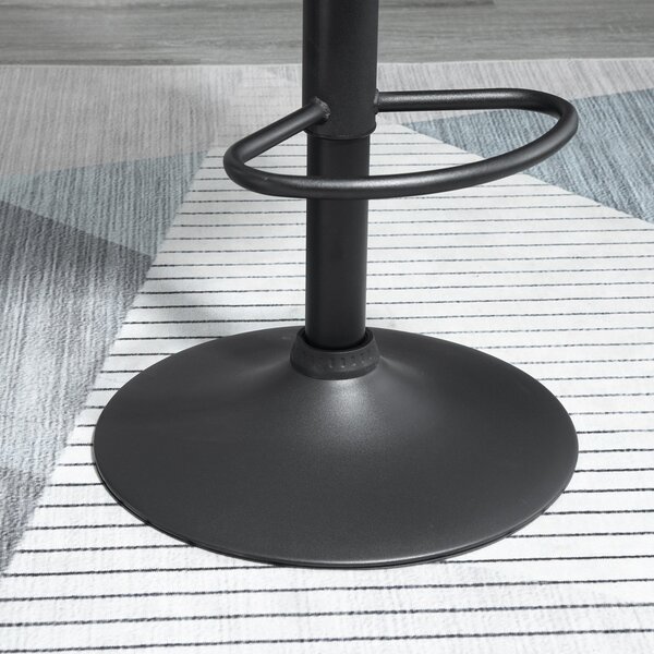 Set 2 Scaune de Bar Pivotante HOMCOM, Efect Catifelat, 51,5x48x83-104cm, Verde | Aosom Romania