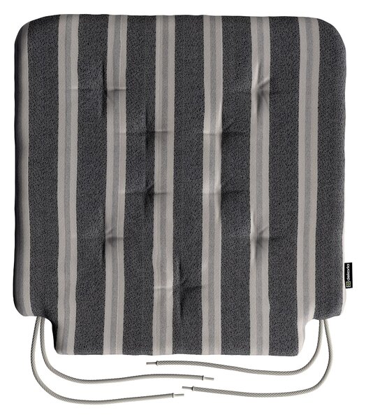 Pernă scaun Oleg culoare negru Țesătură împletitură, cu model