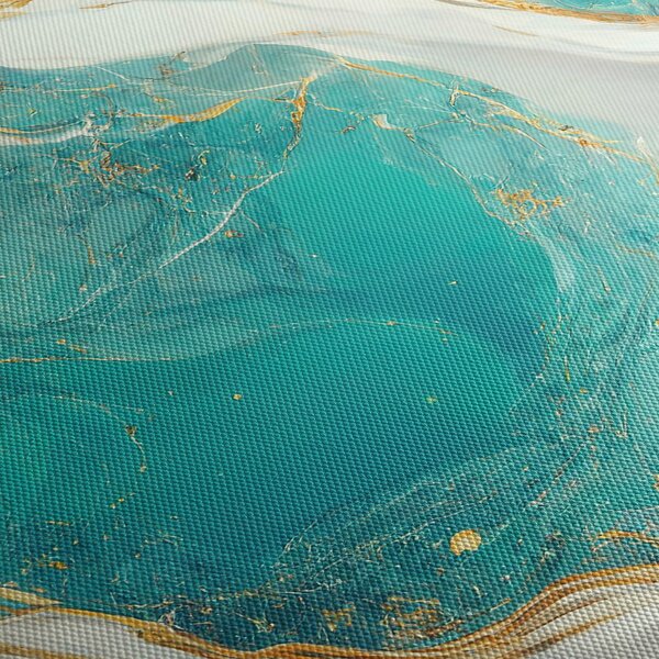 Tablou - Designul marmurei II. (cu ceas) (90x30 cm)