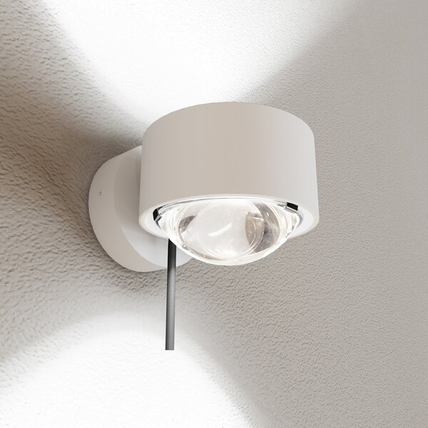 Top Light Puk! 80 Wall spot LED lentile clare alb mat, reglabil, Alb, Camera de zi / sufragerie, Metal, Modern