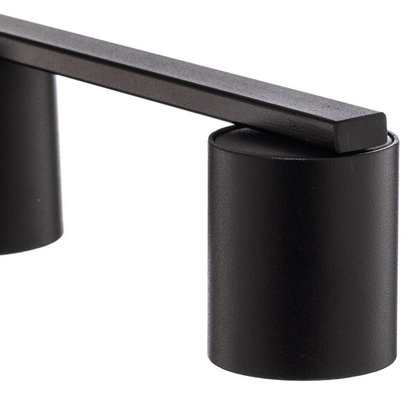 SIGMA Spot de tavan Sky, 5 becuri, negru, reglabil, Negru, Camera de zi / sufragerie, Metal, Modern
