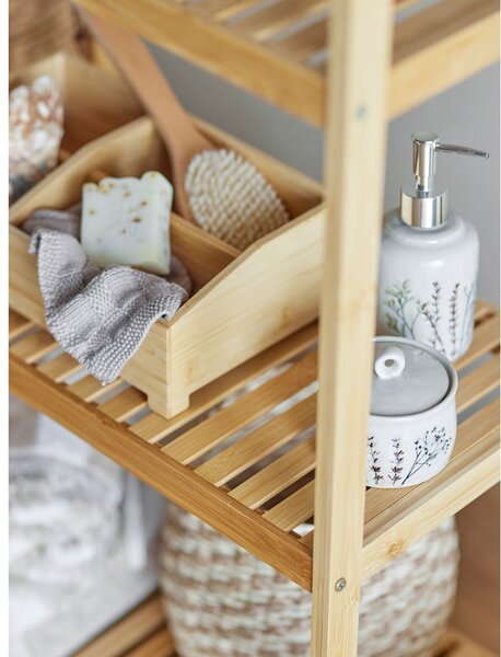 Set de accesorii de baie crem din gresie ceramică Bea – Bloomingville