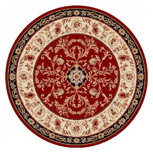 Covor Rotund cu model floral clasic – Lotus 523 Selectează mărime: 100 X 100