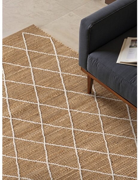 Covor în culoare naturală țesut manual din iută 120x180 cm Kunu – Hanse Home