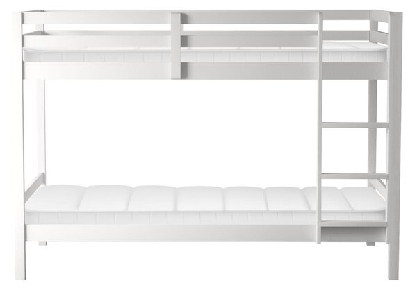 Pat etajat pentru copii 90 cm Invocato (alb) (cu somieră). 1116361