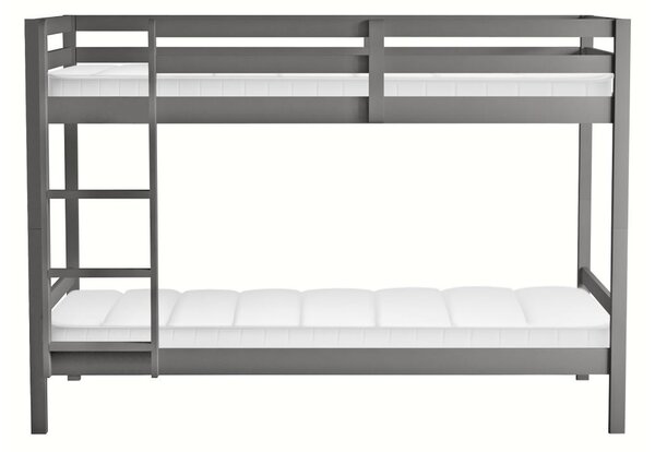 Pat etajat pentru copii 90 cm Invocato (gri) (cu somieră). 1116362