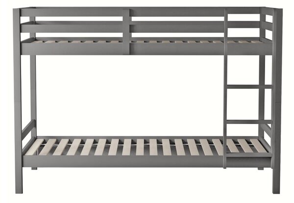 Pat etajat pentru copii 90 cm Invocato (gri) (cu somieră). 1116362