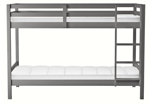 Pat etajat pentru copii 90 cm Invocato (gri) (cu somieră). 1116362
