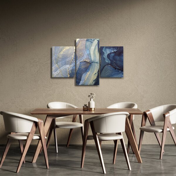 Tablou - Abstracție cu cerneală cu alcool (90x60 cm)