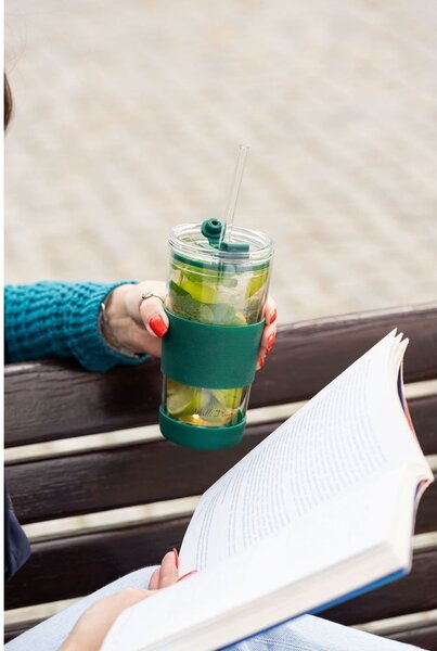 Cană termos verde 600 ml Fuori – Vialli Design