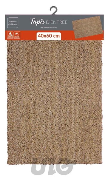 Covoraș de intrare din fibre de nucă de cocos 40x60 cm Paco – douceur d'intérieur
