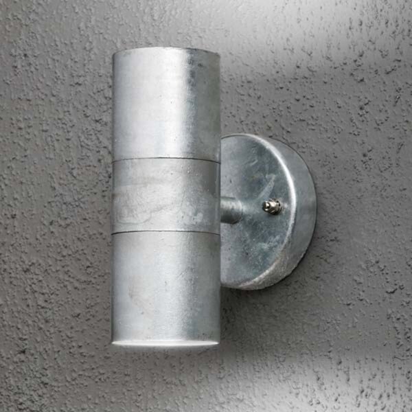 Konstsmide Aplică de exterior Modena 7571 2fl, galvanizată, Gri, Metal, Modern