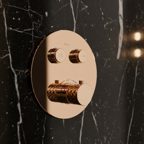 Set de dus incastrat Rea Lungo Diamond Copper + BOX