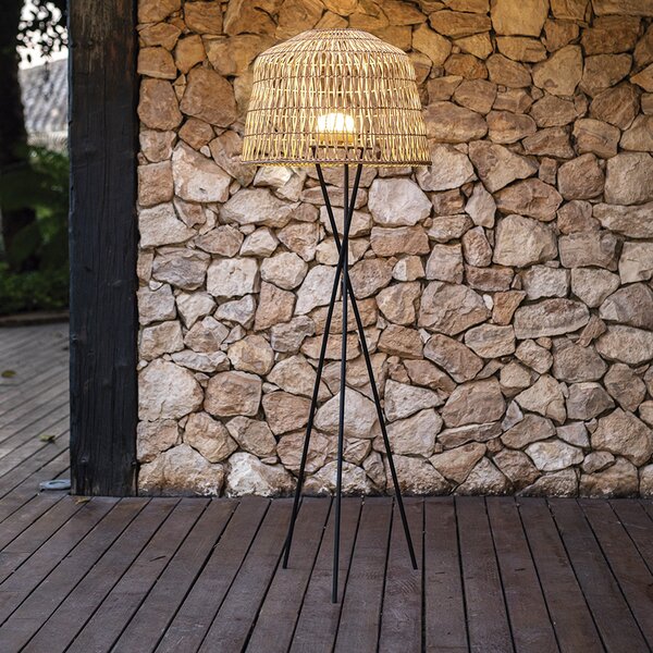 Newgarden Amalfi lampă LED picior, int și exterior, reglabil, Negru, Camera de zi / sufragerie, Metal, Tripod