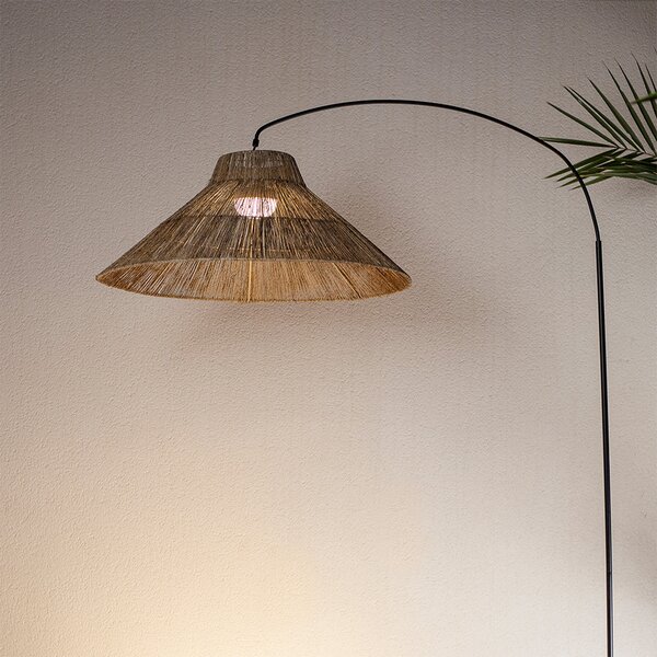 Newgarden Niza LED lampă de podea pentru interior/exterior, 230cm, reglabil, Negru, Camera de zi / sufragerie, Metal