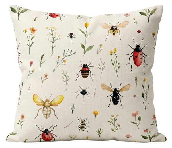 Fața de perna din polibumbac INSECTA POLY 45x45 cm, colorat
