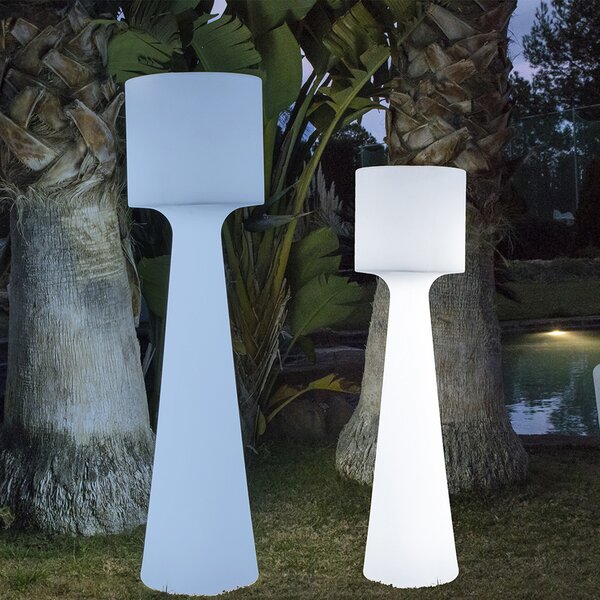 Newgarden Grace lampă LED picior, acumul, h=170 cm, reglabil, Alb, Plastic
