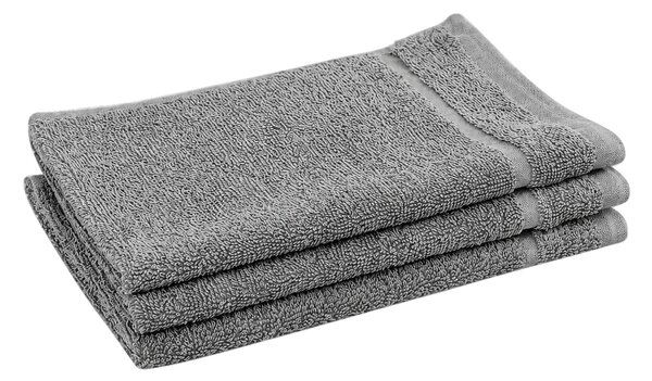 Prosop de maini Classic mic 30x50 cm gri deschis, 100% bumbac