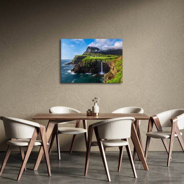 Tablou - Cascada Múlafossur (70x50 cm)