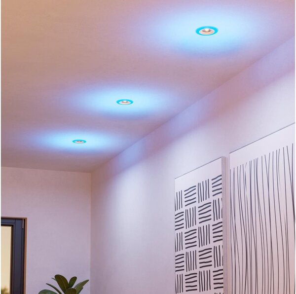 Eglo 901117 - Set 3x LED RGB, corpuri de iluminat pentru baie CALONGE, reglabile, 3,8 W / 230 V, IP44 + telecomandă