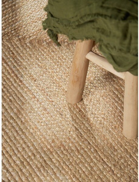 Covor crem/în culoare naturală reversibil/țesut manual din iută 80x150 cm Looma – Hanse Home