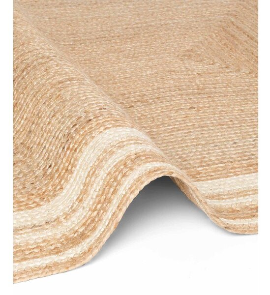 Covor tip traversă crem/în culoare naturală reversibil/țesut manual din iută 70x200 cm Jutta – Hanse Home