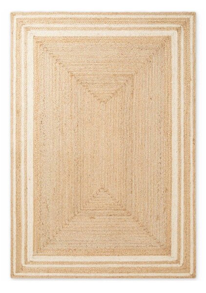 Covor crem/în culoare naturală reversibil/țesut manual din iută 80x150 cm Looma – Hanse Home