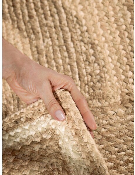 Covor crem/în culoare naturală reversibil/țesut manual din iută 80x150 cm Looma – Hanse Home