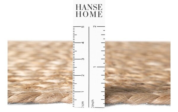 Covor în culoare naturală reversibil/țesut manual rotund din iută ø 150 cm Basil – Hanse Home