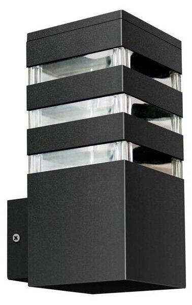 Aplica de perete exterior TEKSAS 1xE27/12W/230V IP44 antracit
